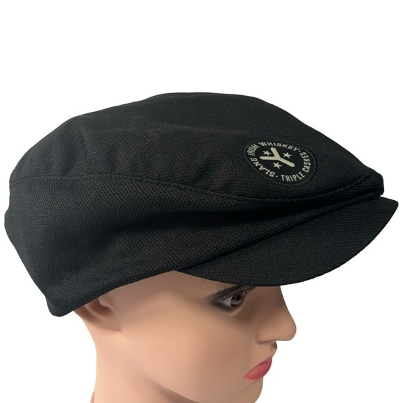 SLANE IRISH WHISKEY Triple Casked Black Newsboy cap hat LIKE NEW - Picture 1 of 9